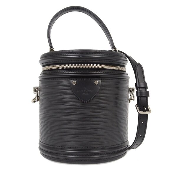 Louis Vuitton Black Epi Cannes 2way Vanity Handbag M52226 NQ00891 - Picture 1 of 7